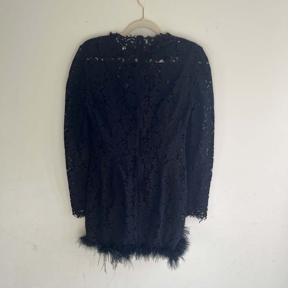 SAU LEE Mara Black Lace Dress Size 10 - Picture 9 of 12